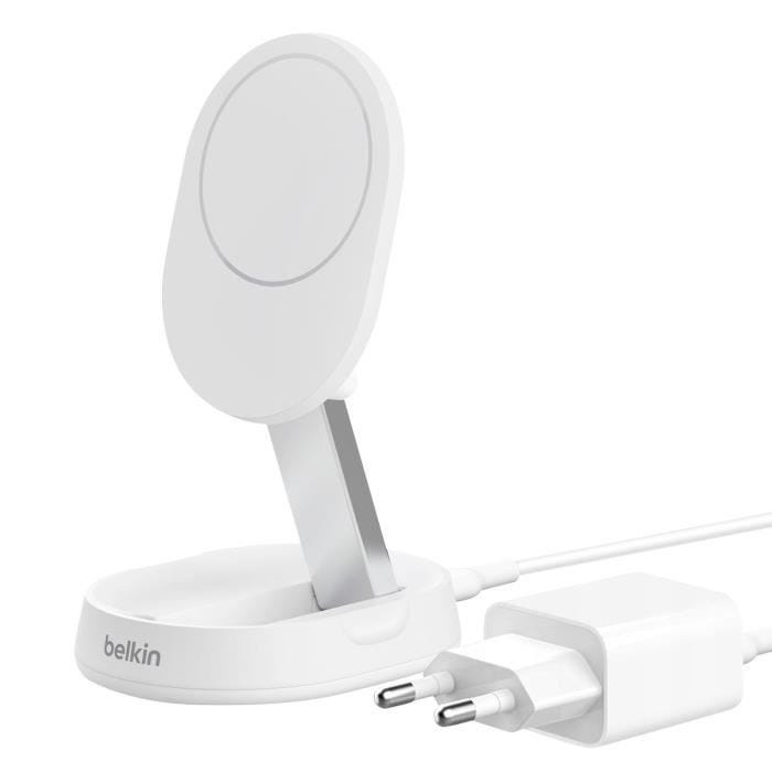 Chargeur induction - BELKIN - BoostCharge Pro - 15W - Support rétractable - Qi2