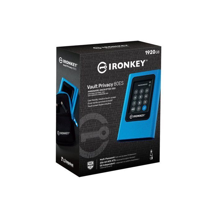 Disque dur externe - KINGSONG - IronKey Vault Privacy 80 - 1.9 To - USB-C - Protection avancée