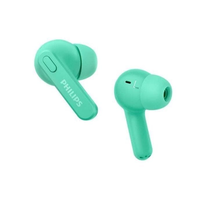 Casque Sans Fils - PHILIPS - TAT2206GR00 - Intra-auriculaire - Bluetooth - Vert