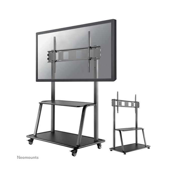Meuble sur roulettes - Newstar - NS-M4000BLACK - Charge max 150 kg - Écran jusqu'à 105' - Réglable en hauteur