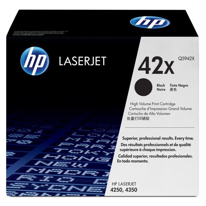 Cartouche de toner Noir HP 42X grande capacité - pour LaserJet 4250/4350