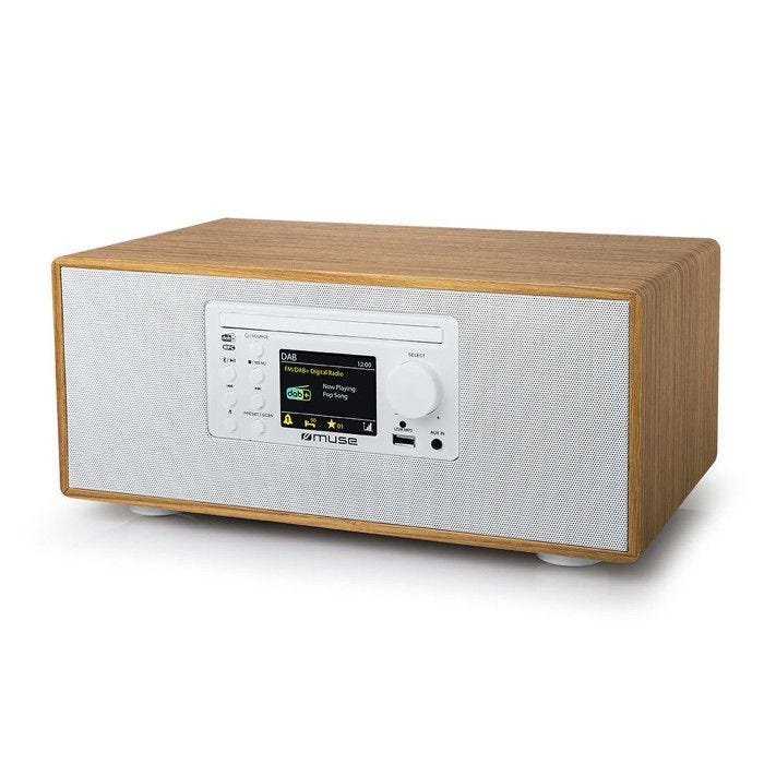 Enceintes sans fil - Muse - M-695 DBT - 60W - Bluetooth - Lecteur CD - Tuner FM/DAB/DAB+