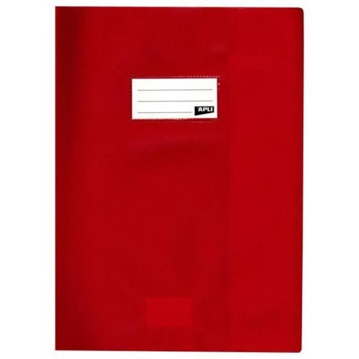 Protège cahier PVC - Rayher - 24x32 cm - Rouge - Épaisseur 19/100 - Résistant et durable