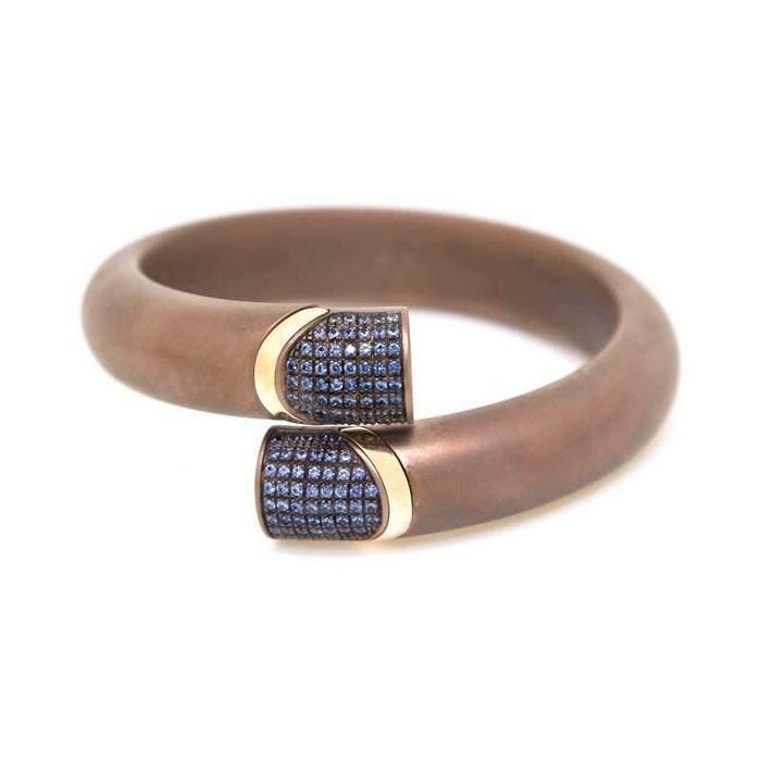 Bracelet Femme - TheRubz - KCRBB0 - Cuir - 19 cm - Marron Foncé