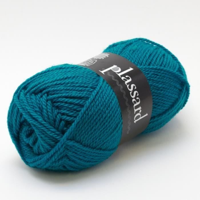 Laine - Plassard - Basic 606 - Bleu Canard - 30% Laine - 70% Acrylique - 105 m