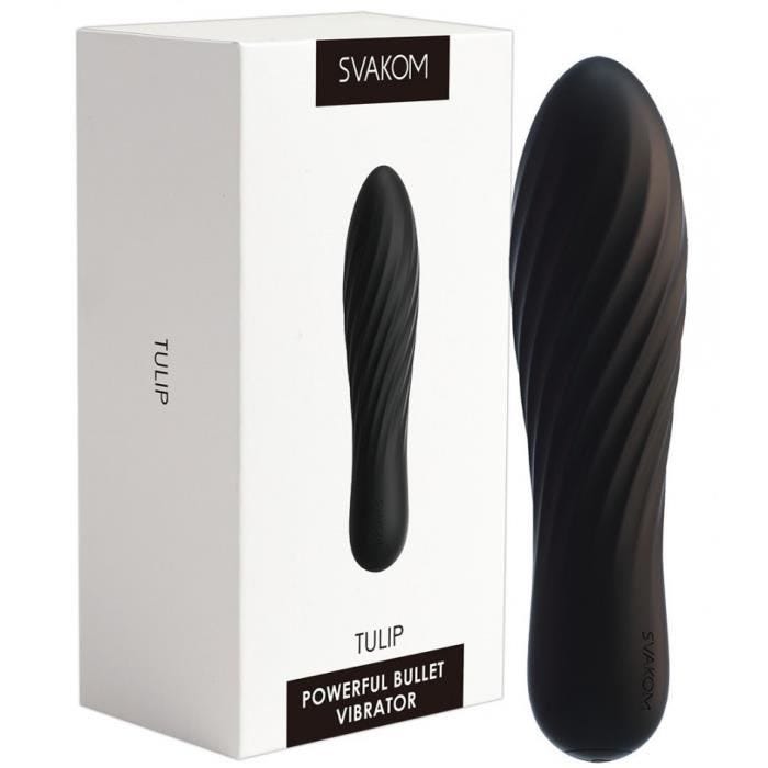 Mini Vibromasseur Rechargeable Tulip Noir - mixte / adulte