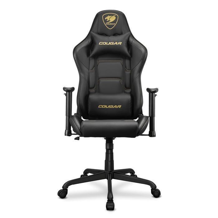 Fauteuil gaming - Cougar Gaming - ARMOR ÉLITE ROYAL - Rembourrage ergonomique - Dossier inclinable - Accoudoirs réglables