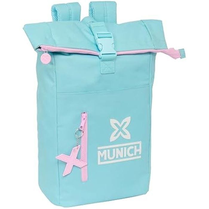 Sac à dos à rabat pour ordinateur portable 15,6 Munich Heaven - SAFTA - Noir - Adulte - Toile - Dos