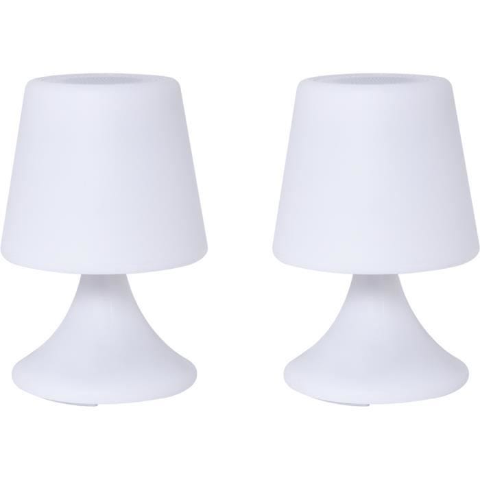 Duo de lampes enceintes inter-connectées outdoor Handy S Together Colorblock