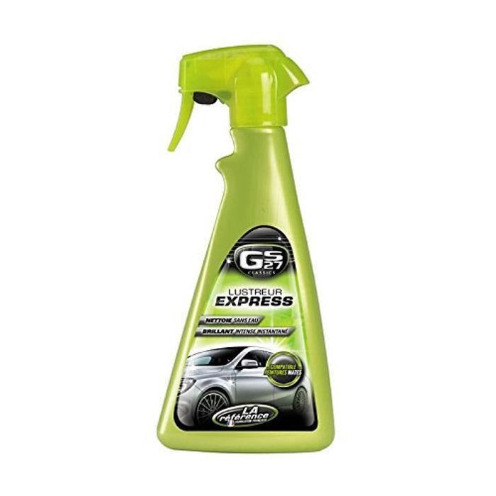 GS27 - Lustreur Express - Produit Nettoyant Voiture - Brillance Instantannée - sans Rinçage - Spray 500 ML