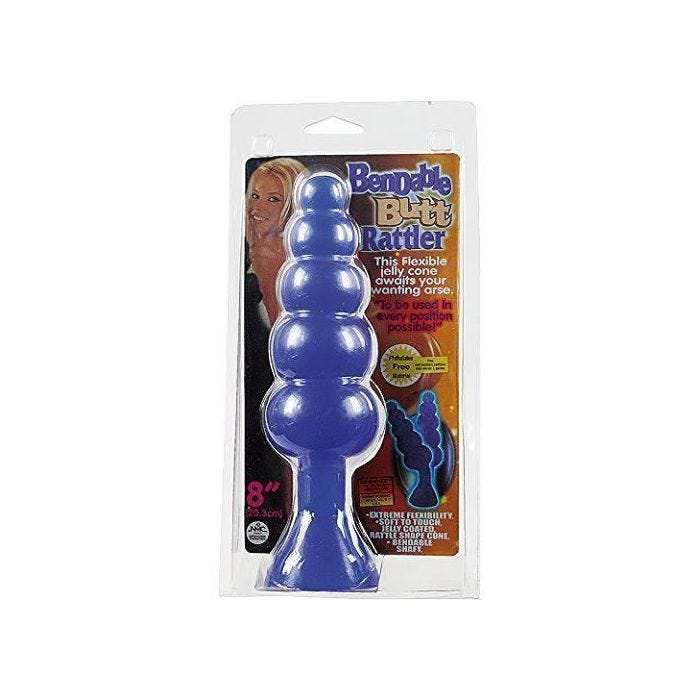 Plug anal - NMC - Bendable Butt Rattler - 20 cm - Flexible - PVC - Bleu