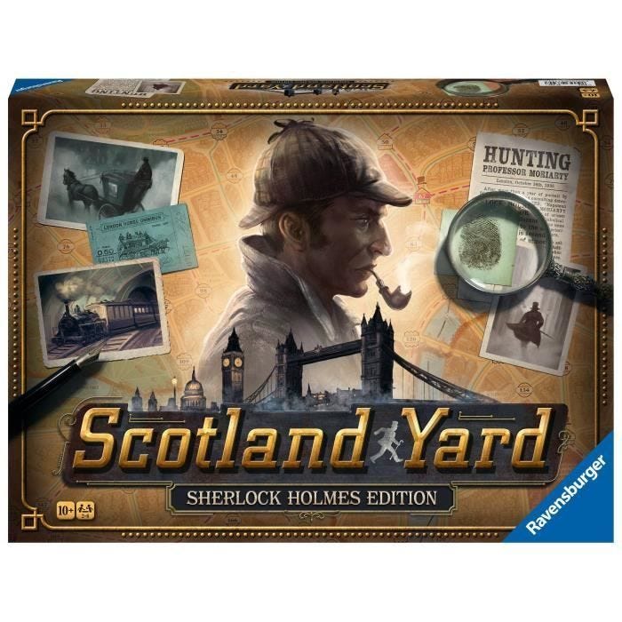 Scotland Yard Sherlock Holmes, Jeu de stratégie famille, dès 10 ans, 27344, Ravensburger