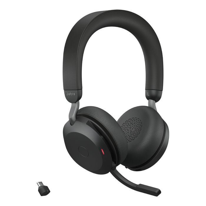 Micro-casque - JABRA - Evolve2 75 - Sans fil - Autonomie 37h - Résistant à la transpiration