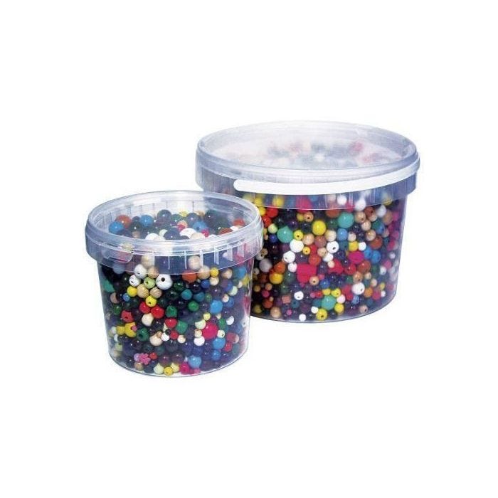 RAYHER HOBBY 1209700 - COMMUTATEUR KVM - perles en bois Multicolore 16-25mm de diamètre, boîte 350g