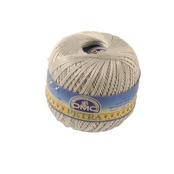Fil DMC Petra, 100% coton, gris, Taille 5