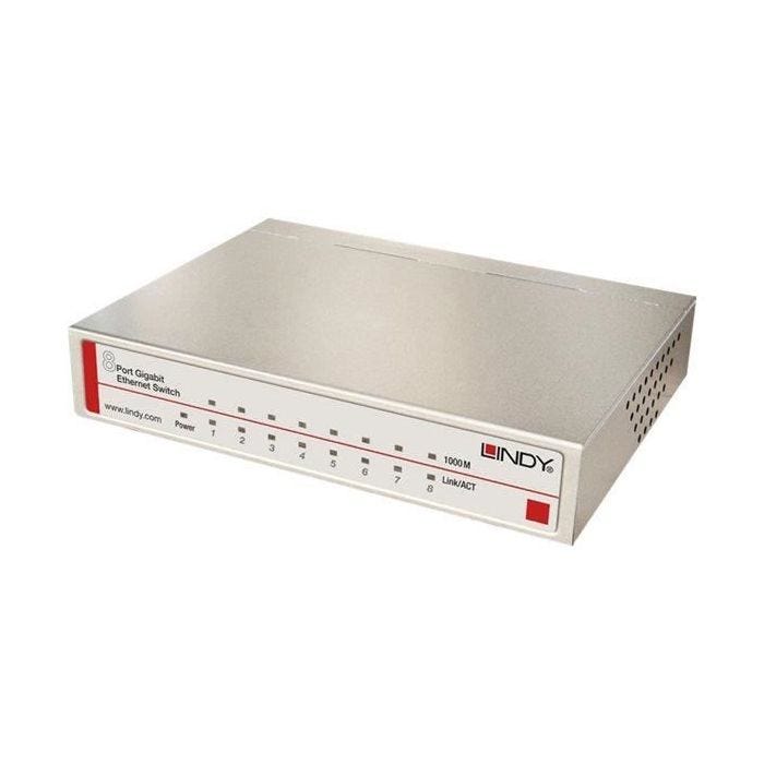 Lindy - 25045 - Switch GIGABIT 8 ports 10/100/1000