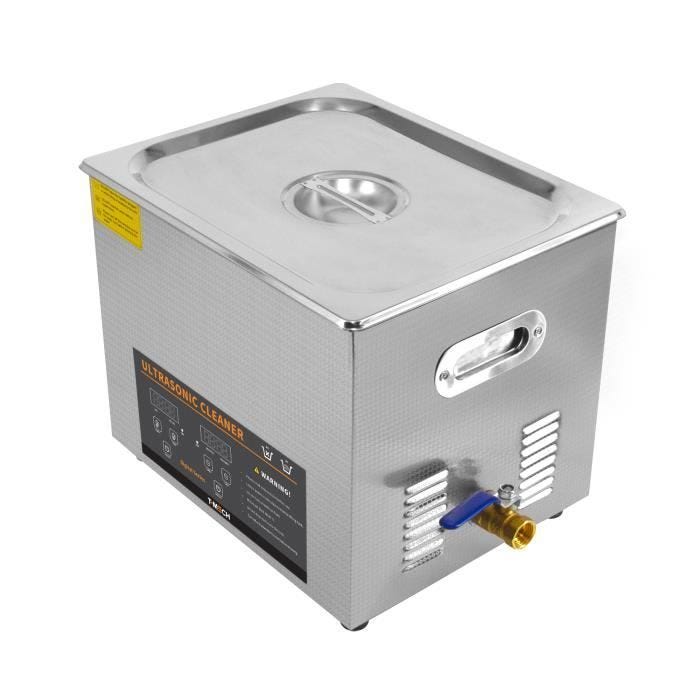 Nettoyeur à Ultrasons 10L - T-Mech - Bijoux Disque Pièces Outils - Acier Argenté - Mixte