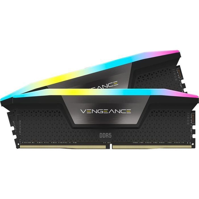Mémoire vive DDR5 Corsair Vengeance RGB 48 Go (2 x 24 Go) 7000 MHz CL36 - Noir