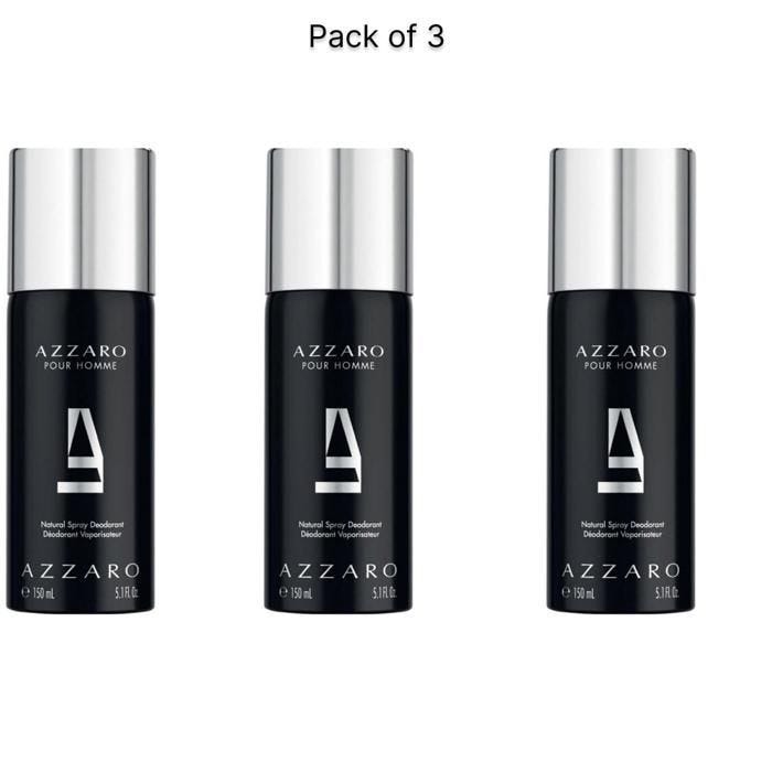 Azzar o pour homme Déodorant Spray pour homme 3*150ml