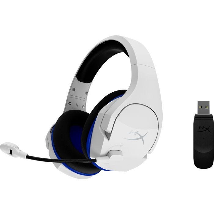 Casque - HyperX - Cloud Stinger Plus - Sans Fil - Compatible PS5 PS4 - Bleu Blanc