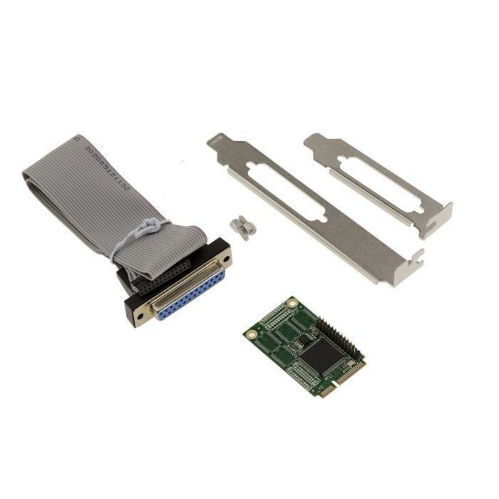 Carte Mini PCIe 1 port parallèle LPT DB25 SPP ECP Format mPCIe Full Size avec Chipset WCH CH384L