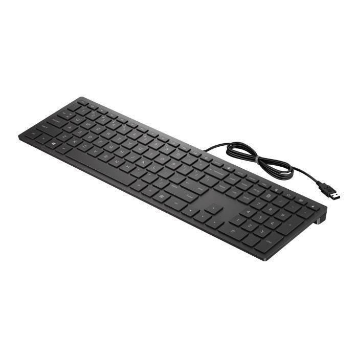 Clavier Filaire - HP - Pavilion 300 - USB - Français - Noir de jais