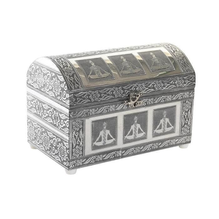 Boîte à bijoux - Marque - Argenté Bois Aluminium - Femme Adulte