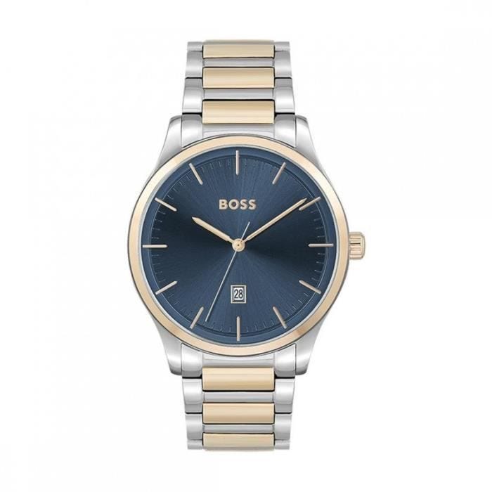 Montre - Boss - 1513978 - Acier Bicolore - Cadran Bleu - Étanchéité 5 ATM