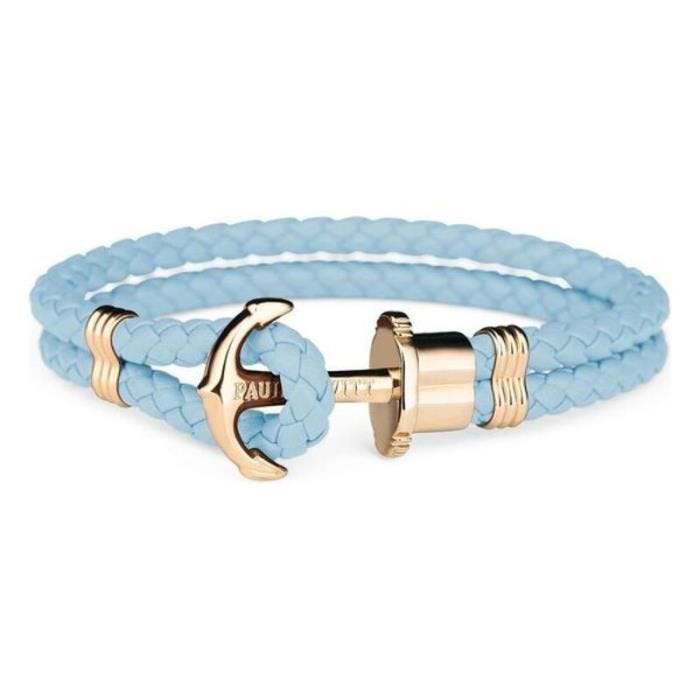 Bracelet - Paul Hewitt - PH-PH-L-G-NI - Bleu - Cuir - 18-19 cm