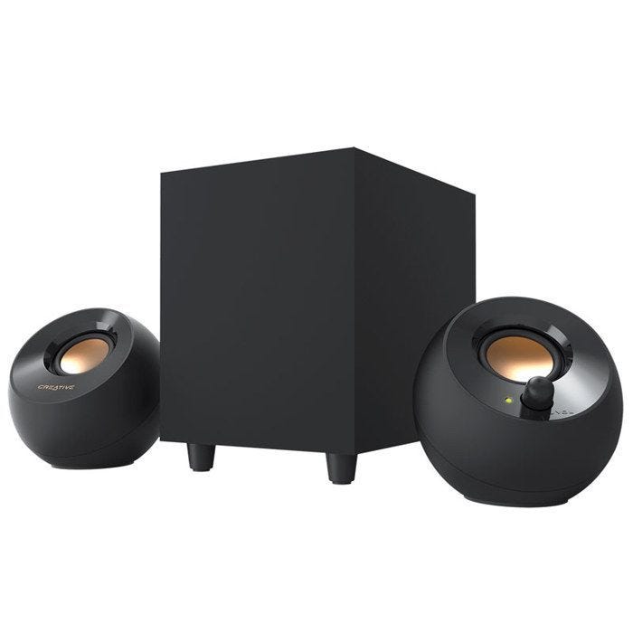 Enceintes PC filaire 2.1 CREATIVE Pebble Plus - 8 W - Noir