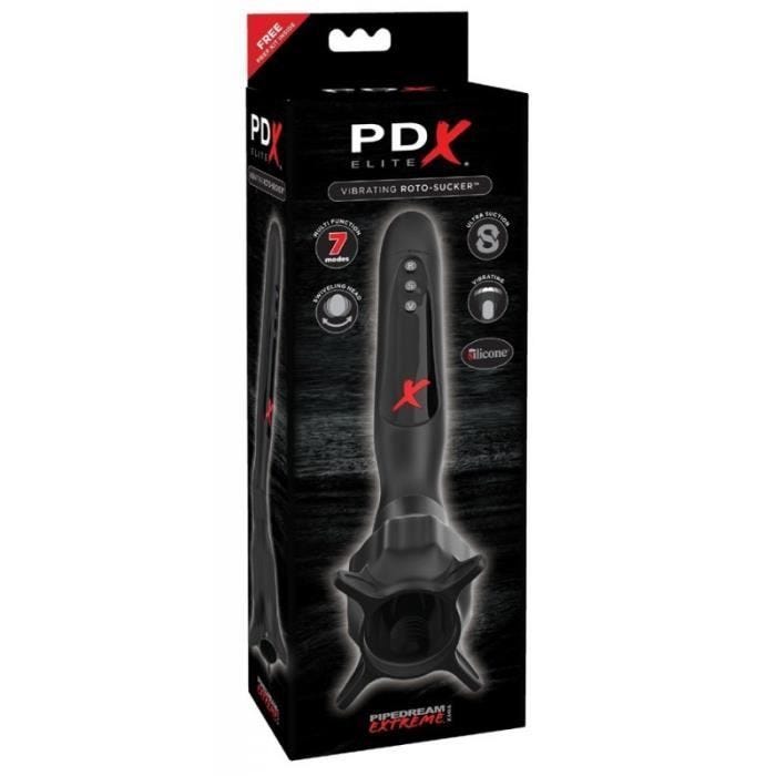 Masturbateur - Pipedream - PDX Elite Roto-Sucker - Avec succion - 7 modes de vibrations - Noir