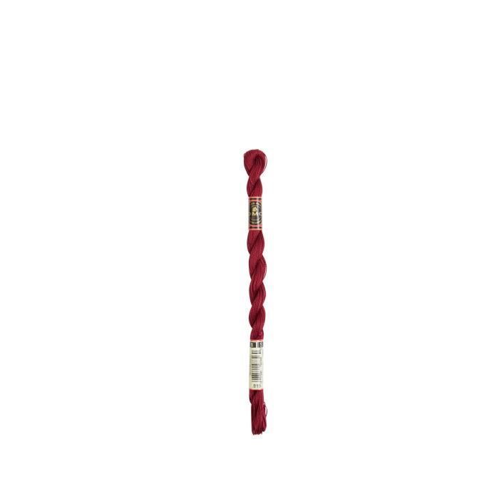 Fil - DMC - Coton Perlé Small N8 - Couleur 815 - 100% coton - 25 mètres