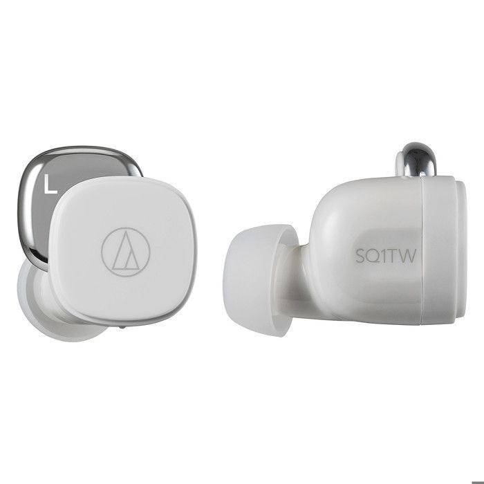 Écouteurs True Wireless Audio-Technica ATH-SQ1TW Blanc - Bluetooth 5.0 - Autonomie longue - Confort supérieur