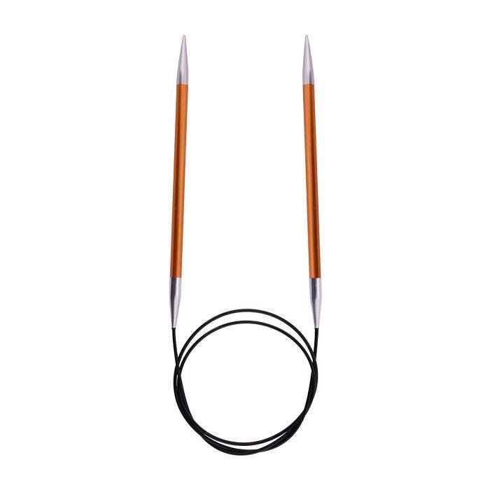KnitPro Goupilles de Tricotage Circulaires Fixées en Aluminium/Zinc/Bois Multicolore 22 x 0,8 x 11,2 cm - KP47070