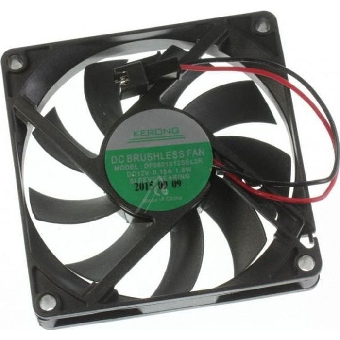 Ventilateur intérieur - Vinosphere - Vino18K LS18KB - Blanc - Pour cave à vin - Modèle VINO18K04