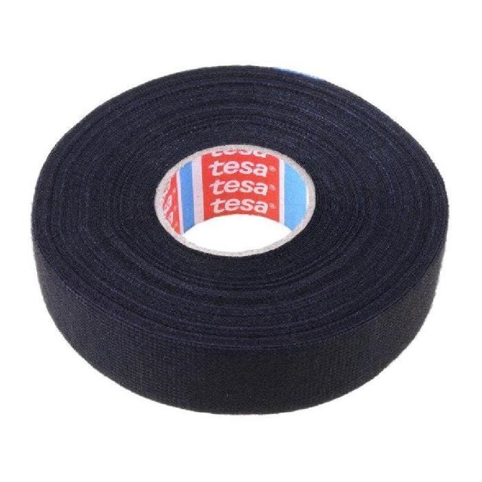 Ruban PET - TESA - 25mm L25m - Noir - Epaisseur 250µm
