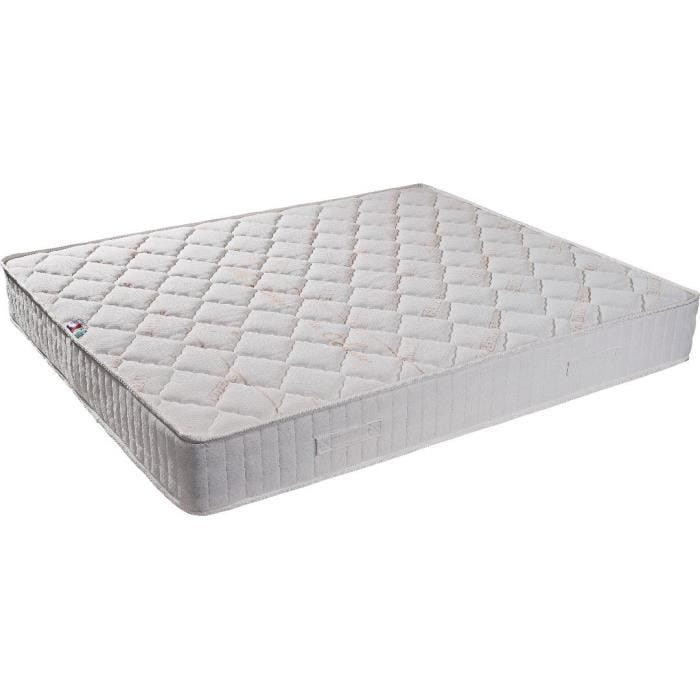 Matelas 80x190 cm Tissu Ignifug epaisseur 25 cm Confort Ferme - Mousse Durable - anti feu