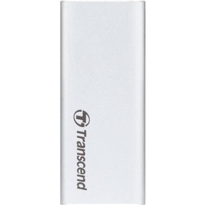 Disque SSD externe TRANSCEND ESD240C - 120 Go - M.2 - USB 3.1 Gen 2 (USB-C) - Argent