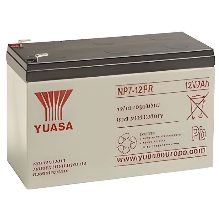 Batterie plomb Yuasa 12V 7AH - NP7_12FR