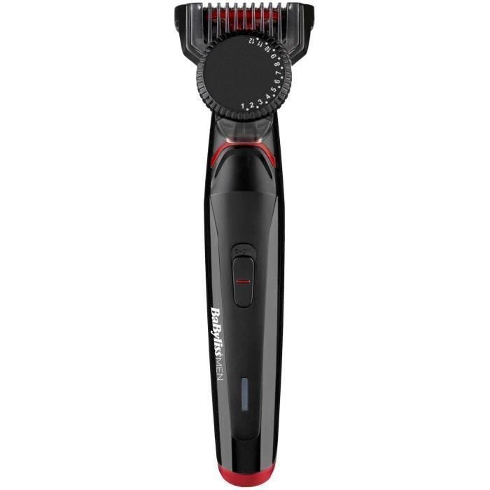 Tondeuse à barbe - BABYLISS T861E - Lames 34 mm en acier inoxydable - Avec ou sans fil - 1 guide de coupe