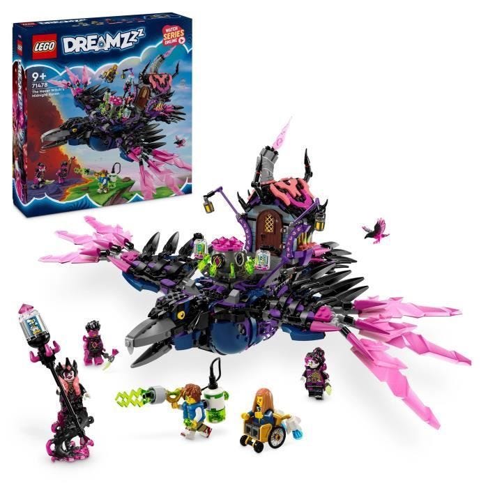 LEGO® DREAMZzz 71478 Le Corbeau de Minuit de la Sorcière des Cauchemars - Set Modulable