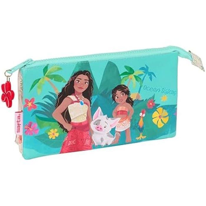 Trousse triple - SAFTA - VAIANA - Polyester résistant - 3 compartiments - Design léger