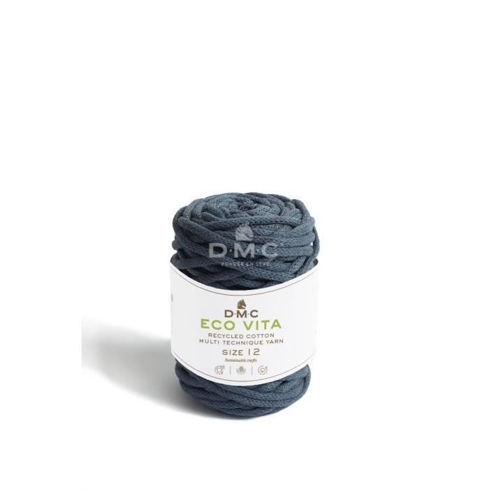 Fil Coton Recyclé - DMC - Eco Vita - 12mm - 250g - Bleu 076