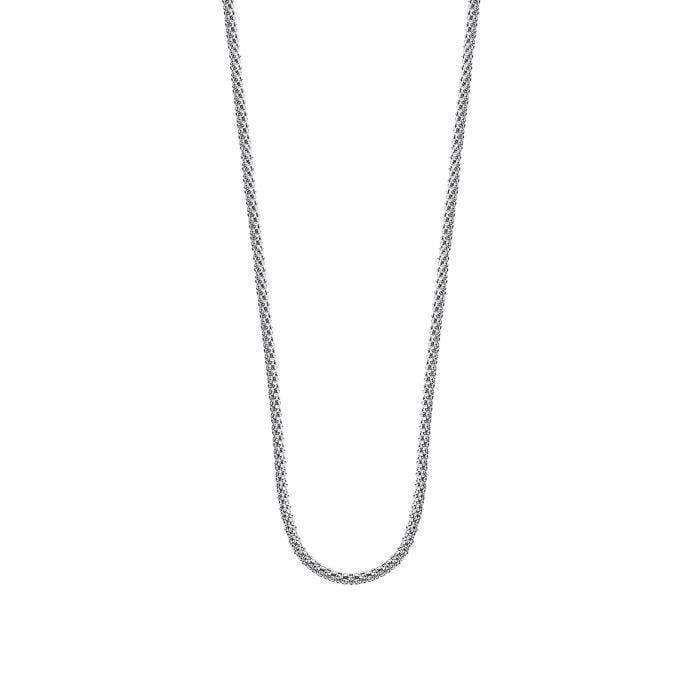 Collier - LOTUS - Collier chaîne Lotus Silver - Argent 925 - 42 cm - Maille ronde