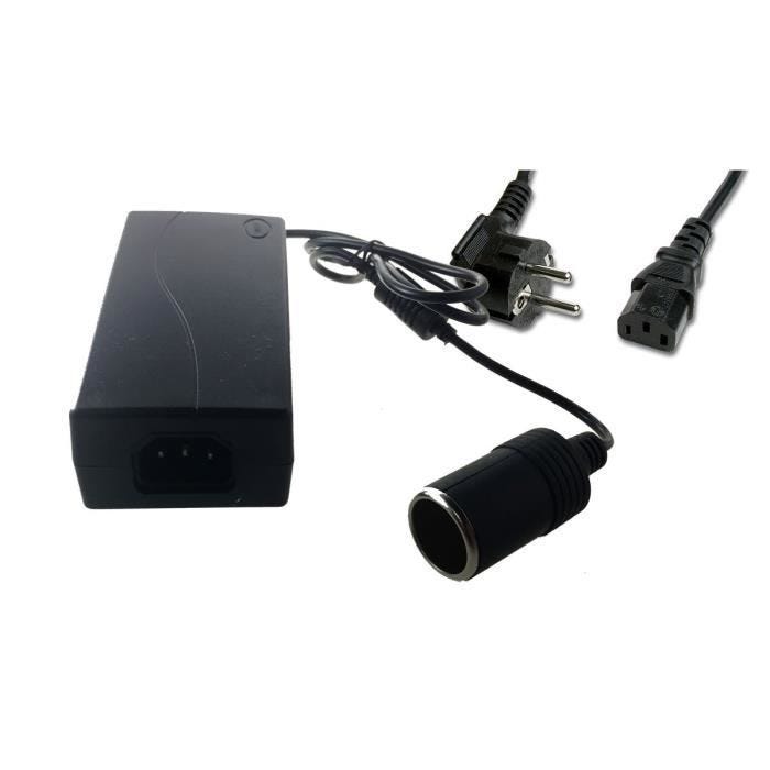 Chargeur 12V 5A avec sortie Allume-cigare - chargeur secteur prise voiture