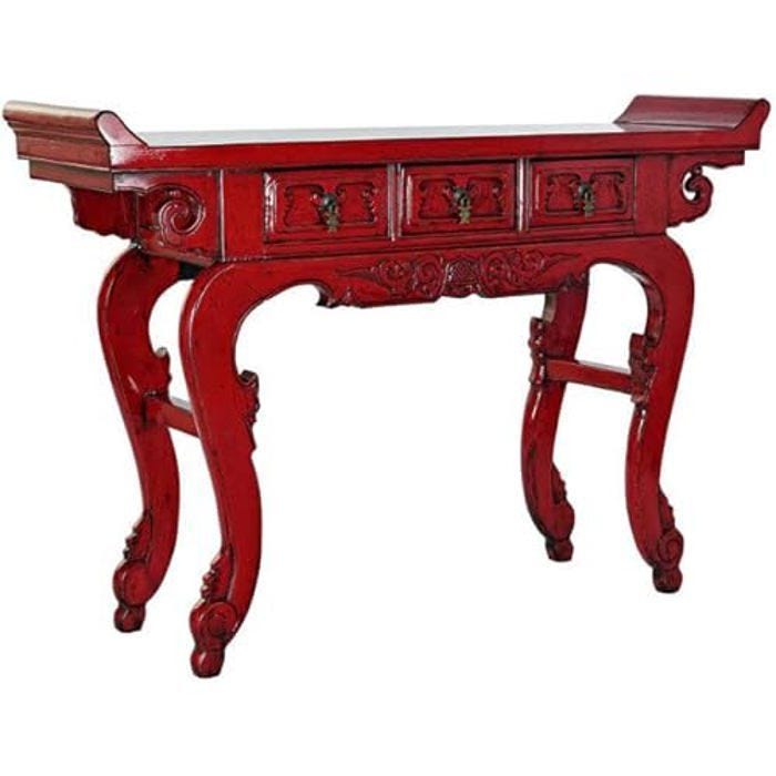 Console - DKD HOME DECOR - Multicolore - Métal et Bois d'orme - 135x37x89 cm - Meuble d'entrée