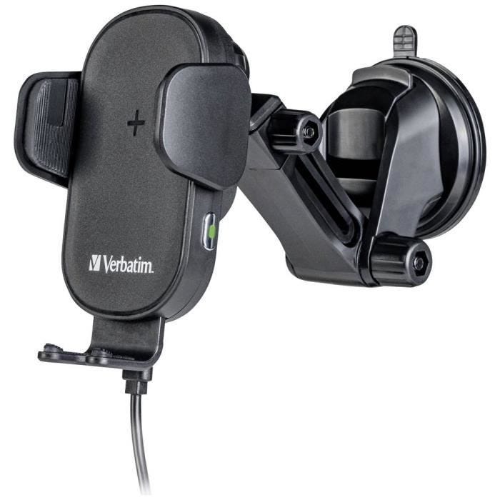 Verbatim FWC-01 Qi Fast Wireless Car Charger Station de charge inductive USB noir