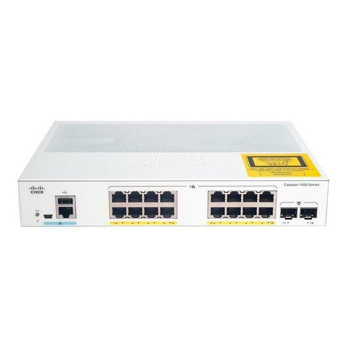 cisco - networking: low end swit catalyst 1000 16port ge 2x1g sfp noir noir Noir