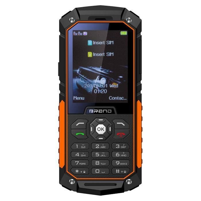Téléphone Incassable Dual SIM YONIS - Antichoc Waterproof IP68 - Noir