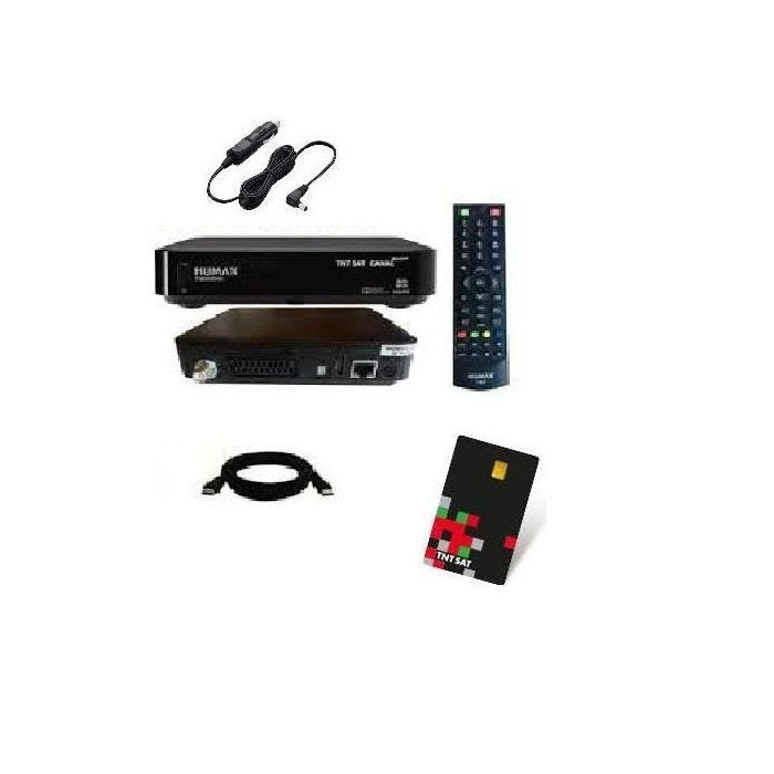 Terminal TN8000hd HUMAX + CARTE+ALLUME CIGARE+ câble HDMI HD ME